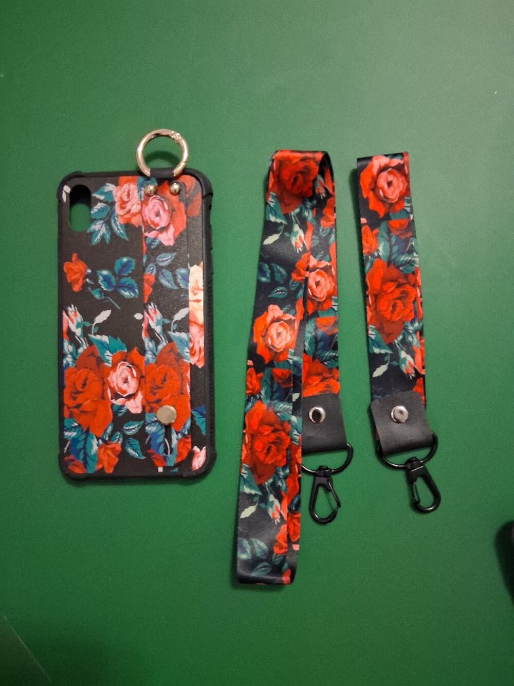 A Floral Phone Case and Matching Lanyards